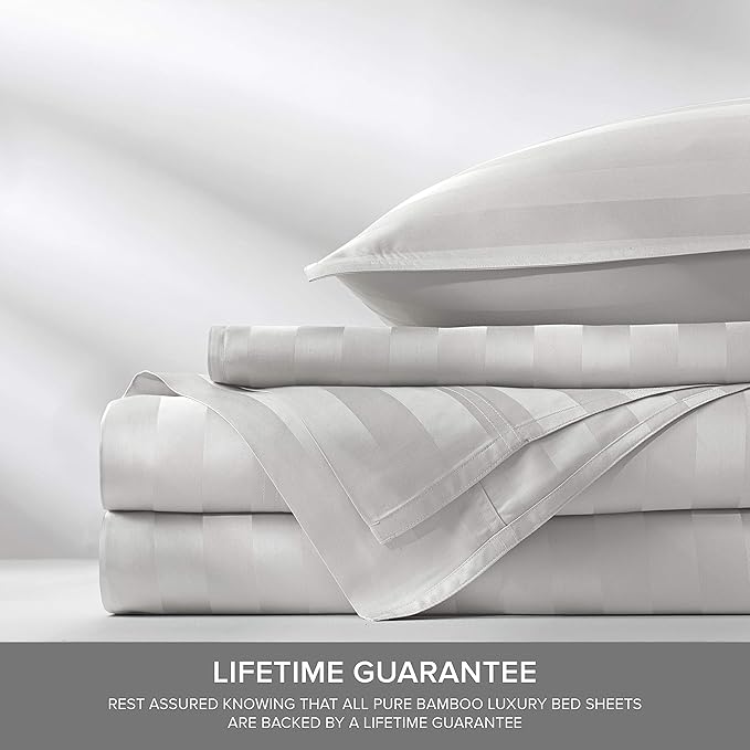 California King Sheets by Pure Bamboo, Genuine 100% Organic Viscose Derived - Image 4