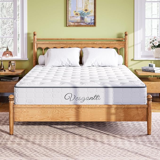 Vesgantti Twin Mattress, 10 Inch Innerspring Hybrid Single Bed Mattress in a Box - Image 7