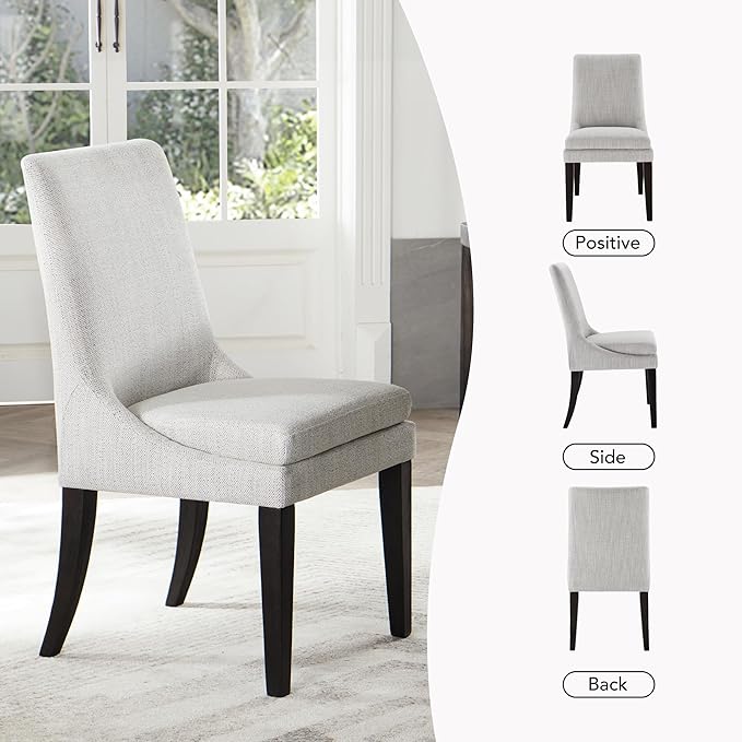 Upholstered Dining Chairs Modern Sidechair Performance Fabric High Back - Image 6