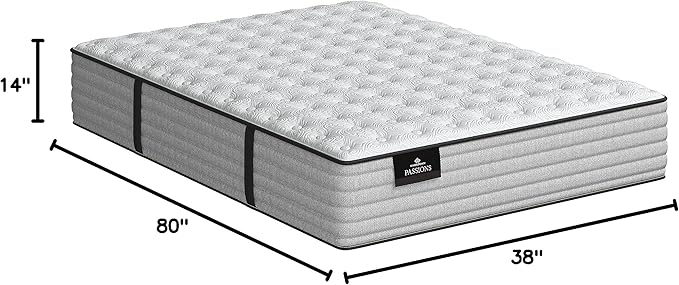 Kingsdown Passions Aspiration 14" Firm Hybrid Mattress, Twin XL - Image 2