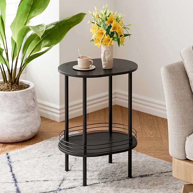 Small Round Side Table, Bedside Table - Image 3