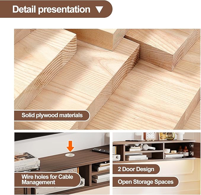 Floating TV Stand, Floating TV Shelf, Wall TV Cabinet, Floating Entertainment - Image 8