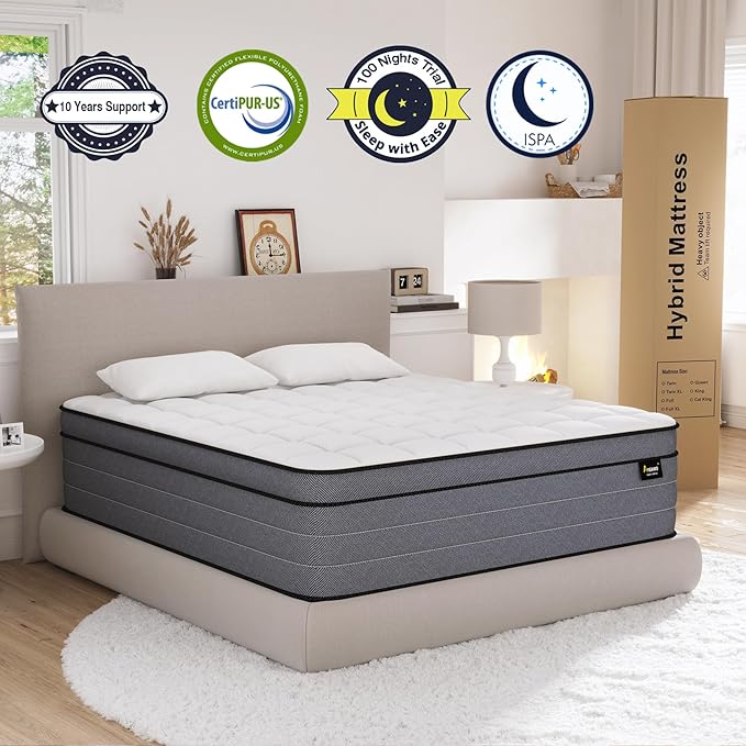 King Size Mattress-14 Inch King Mattress in a Box, Superior Hybrid Mattresses - Image 7
