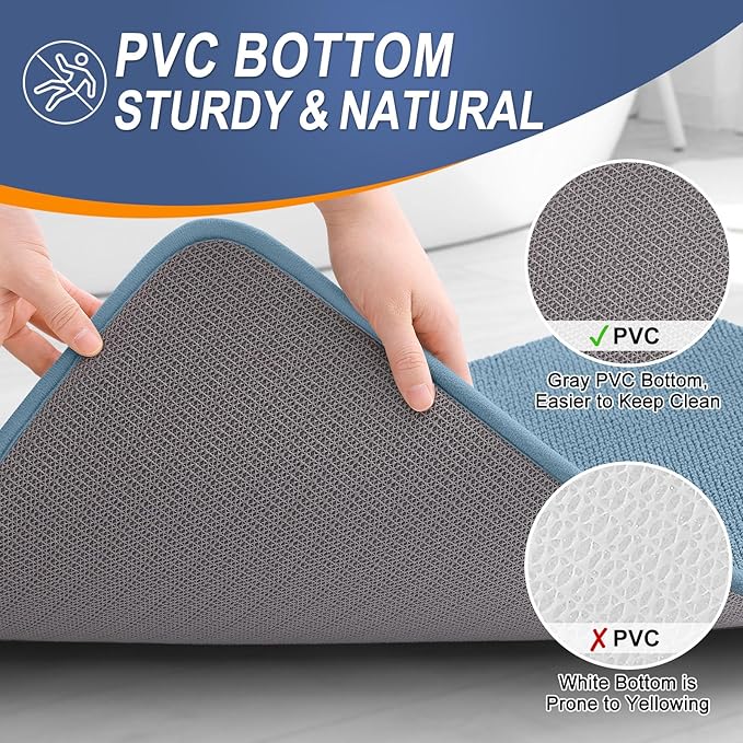 OLANLY Thick Memory Foam Bath Mat Rug 36x24, Extra Soft Absorbent Bathroom Rug - Image 4