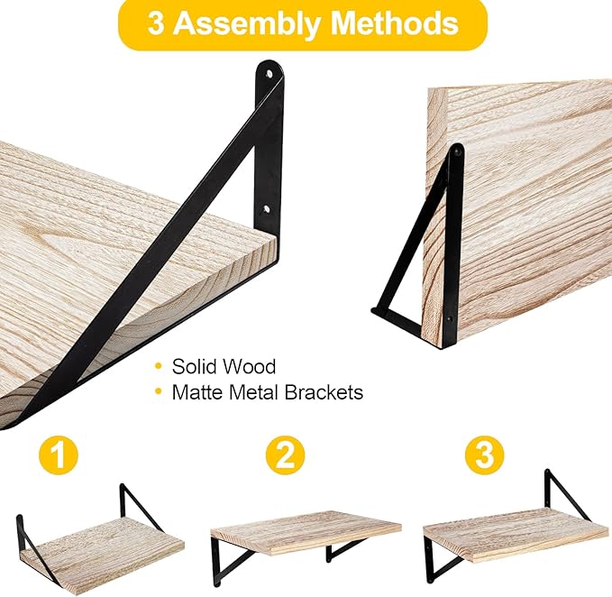 SAUMONIERES Floating Shelves Wall Bookshelf - Image 4