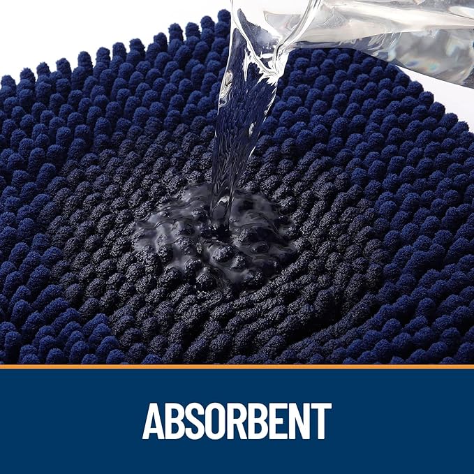 OLANLY Door Mat for Muddy Dog Paws 30x20, Ultra Absorbent Chenille Mud Doormat - Image 3
