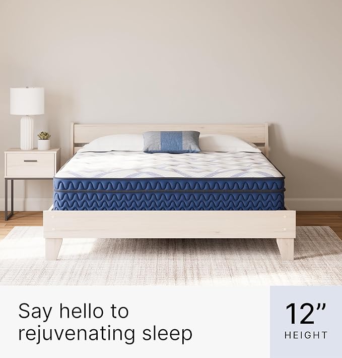 Signature Design by Ashley California King Size Stack 12 Inch Hybrid Medium - Image 7