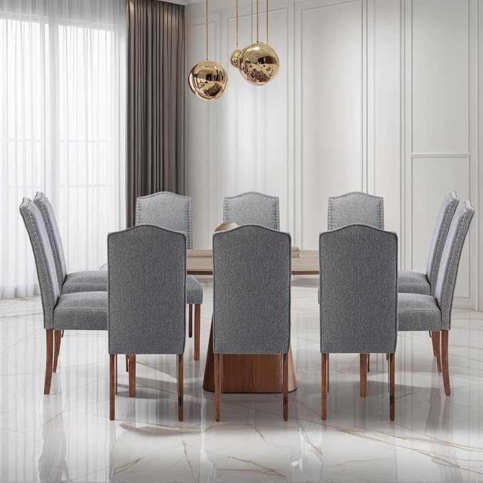 Stylish Upholstered Parsons Dining Chair Kitchen - Image 10