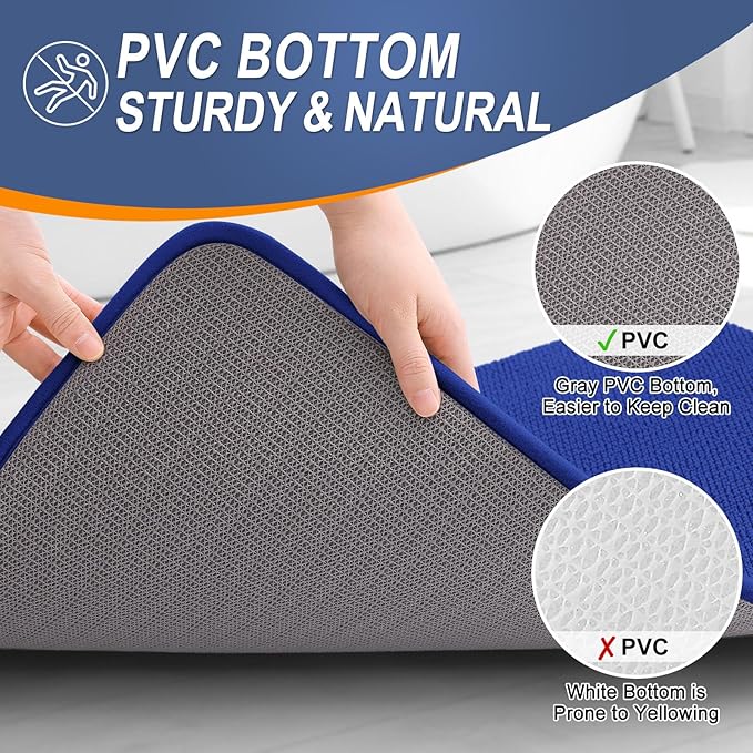 OLANLY Thick Memory Foam Bath Mat Rug 24x16, Extra Soft Absorbent Bathroom Rug - Image 4