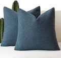 Foindtower Set of 2, Decorative Textured Boucle Throw Pillow Covers Accent by Foindtower