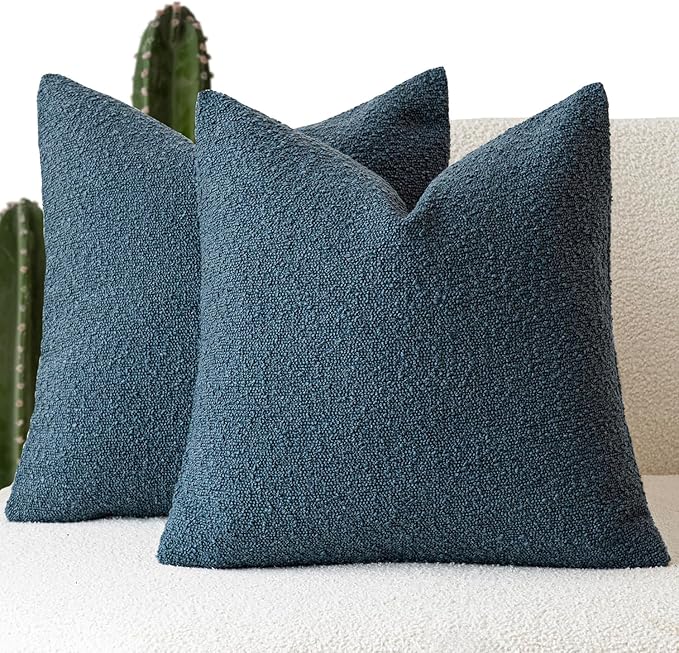Foindtower Pack of 2, Decorative Textured Boucle Throw Pillow Covers Accent by Foindtower
