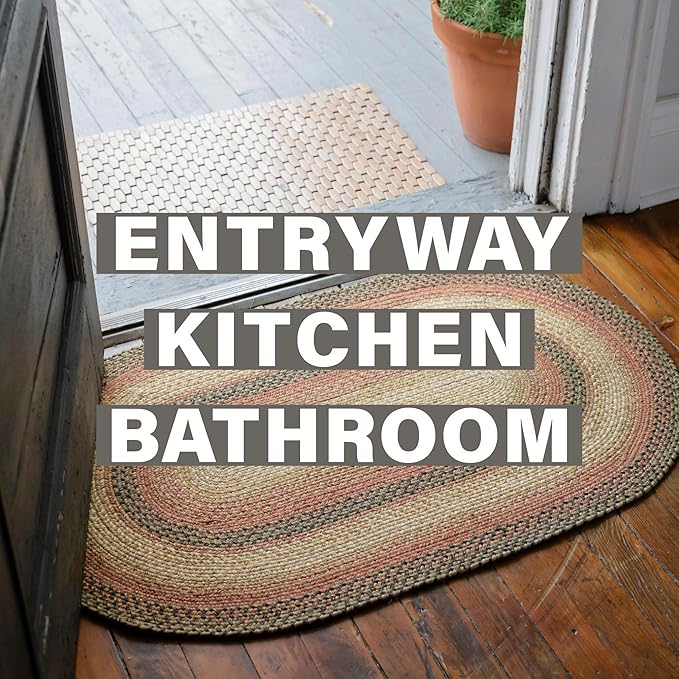 Russet Multi Color Jute Braided Rugs, 20x30 Rectangle - Image 7