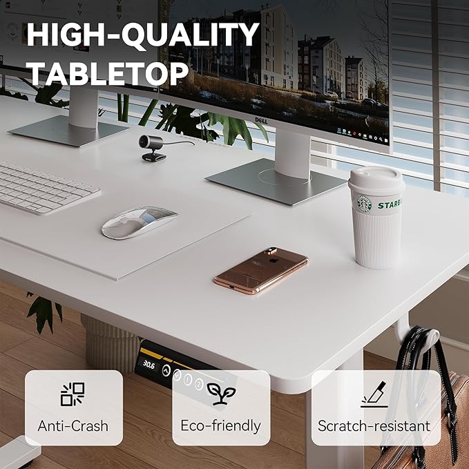 Electric Standing Desk Adjustable Height 55"x24" Stand Up Desk - Image 8