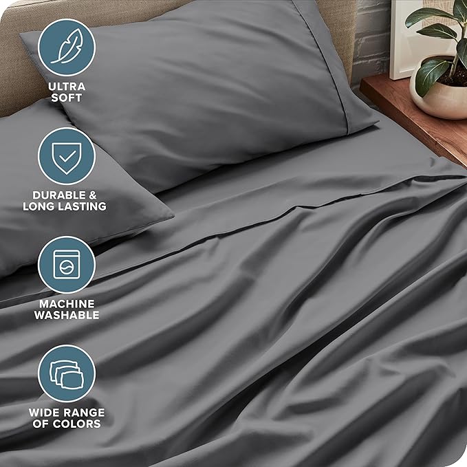 Bare Home Split Queen Sheet Set - Image 5