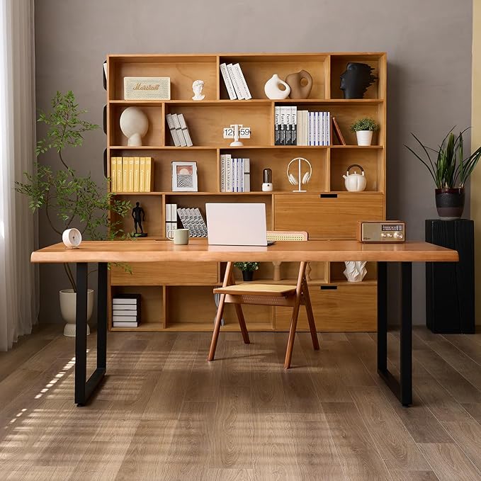 Stylish Solid Wood Office Desk - Image 6