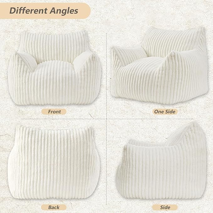 Giant Bean Bag Chairs for Adults Teens, Large Bean Bag Sofa Chairs - Image 7