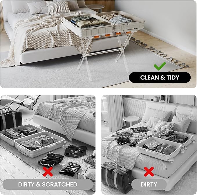 Sumerflos Acrylic Luggage Rack for Guest Room - Image 6