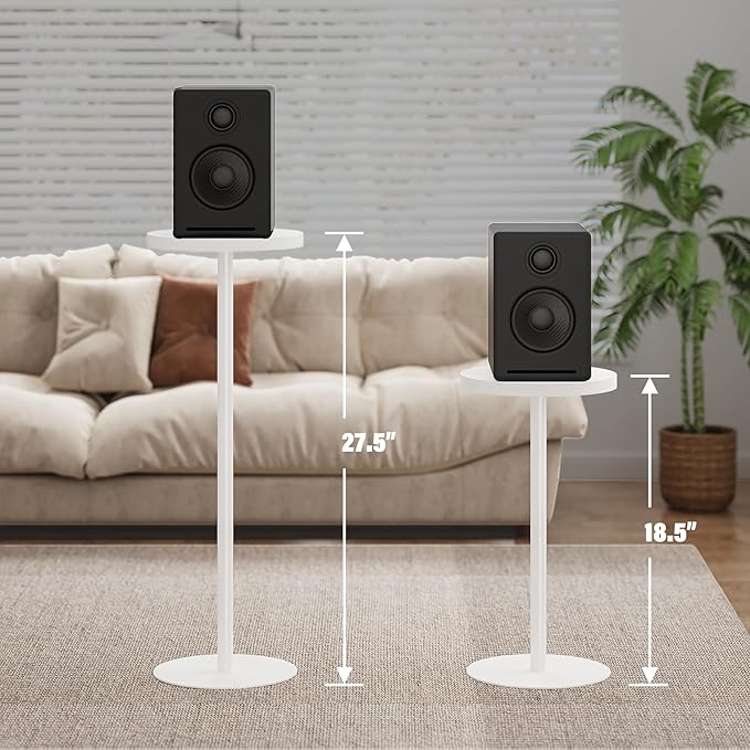 TUTOTAK Tall Round Side Table, Small End Table, Beside Table, Drink Table - Image 3