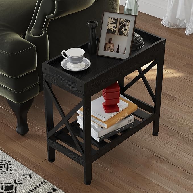 Narrow Side Table, Slim End Table - Image 2