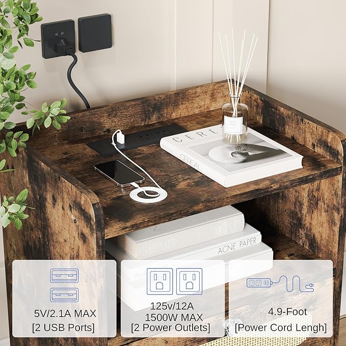 Nightstands/Beside Table Set of 2 - Image 4