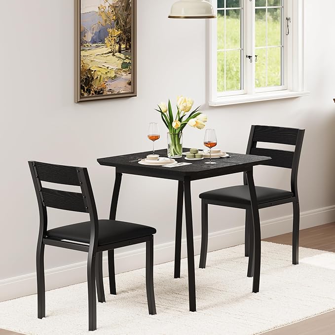 Small Dining Table Set for 2, 3-Piece Kitchen Table Set - Image 8