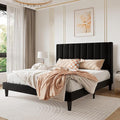 SHA CERLIN Full Bed Frame/Velvet Upholstered Platform Bed Frame by SHACERLIN
