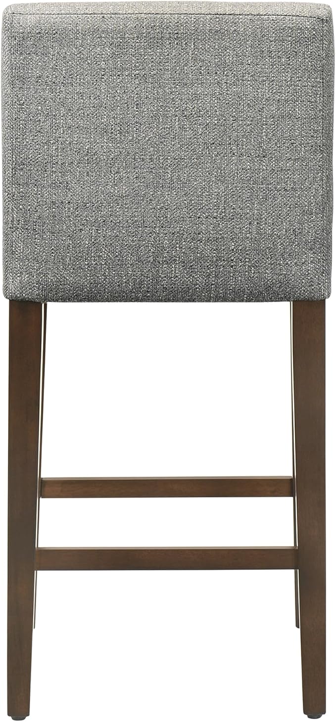 CHITA Counter Height Bar Stools Set of 2, Fabric in Fog Grey - Image 6