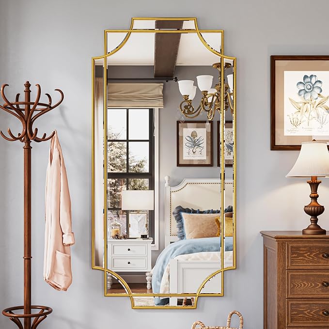 Kelly Miller Large Gold Full Length Mirror - Image 2
