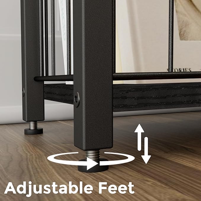 Narrow Side Table with Magazine Holder, Skinny End Table Perfect - Image 9