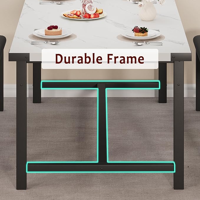 GarveeHome Extendable Dining Table Set - Image 6