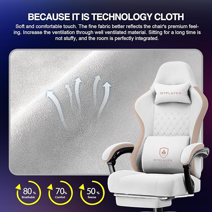GTPLAYER Gaming Chair, Computer Office Chair - Image 6