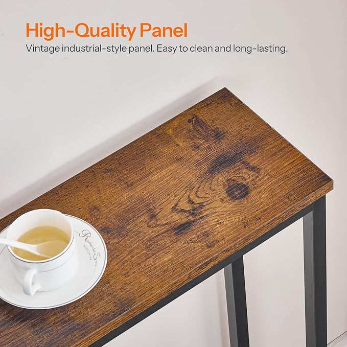 HOOBRO 63" Console Table with Charging Station, 2-Tier Extra Long Sofa Table - Image 9