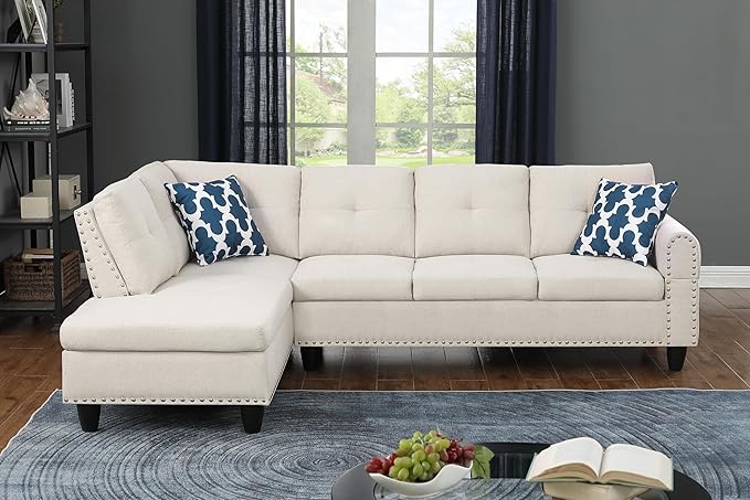Ball & Cast 98" L Shaped Sectional Couch - Image 2