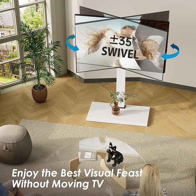 FITUEYES Iron Base Universal Floor TV Stand - Image 5
