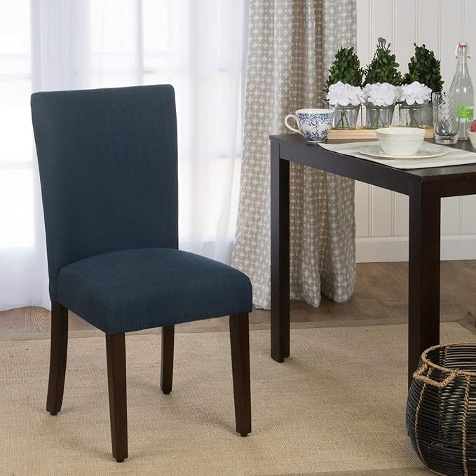 HomePop Parsons Classic Upholstered Accent Dining Chair, Single Pack, Dark Blue - Image 11