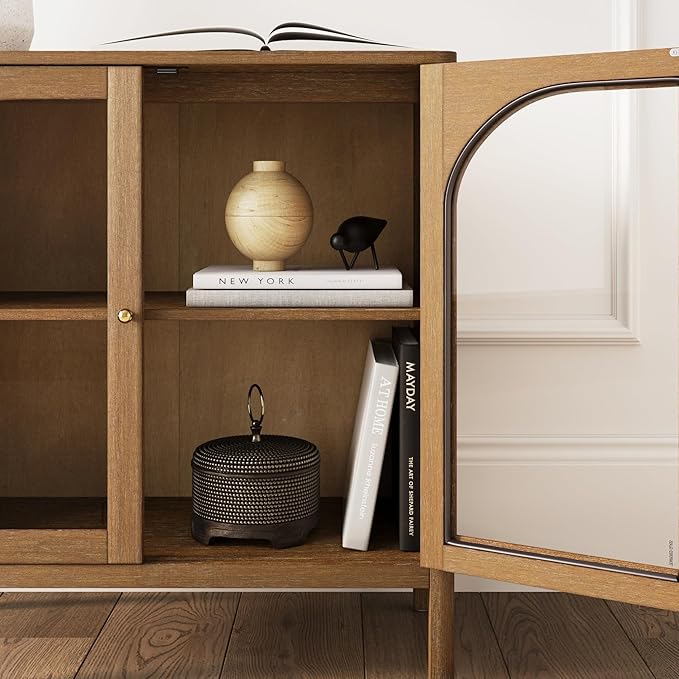 Nathan James Mason TV Stand, Free Standing Accent Sideboard Buffet, Credenza - Image 7