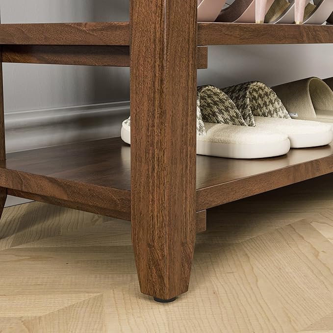 Wooden Storage Shoe Bench, Entryway Bench - Image 7