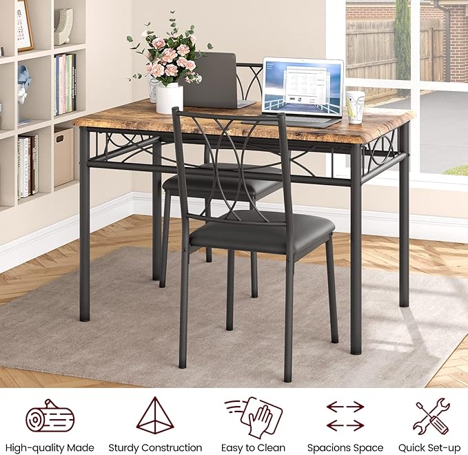 IDEALHOUSE Dining Table Set for 4, 5 Piece Dining Table Set - Image 8