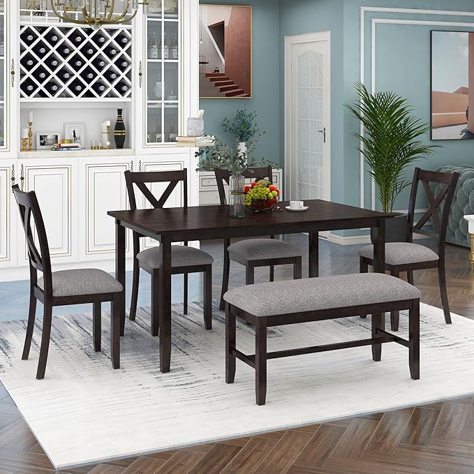 Ball & Cast 6 Piece Dining Table Set - Image 4