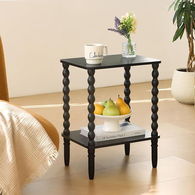 Black Side Table, Small End Table - Image 2