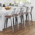 Yongqiang 26 inch Bar Stools Set of 4 Kitchen Counter Height Bar Chairs High by lightupyourlife
