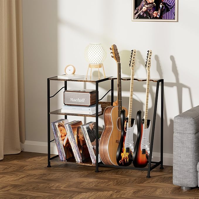 Hosfais 3 Tier Record Player Stand, Guitar Stand - Image 8