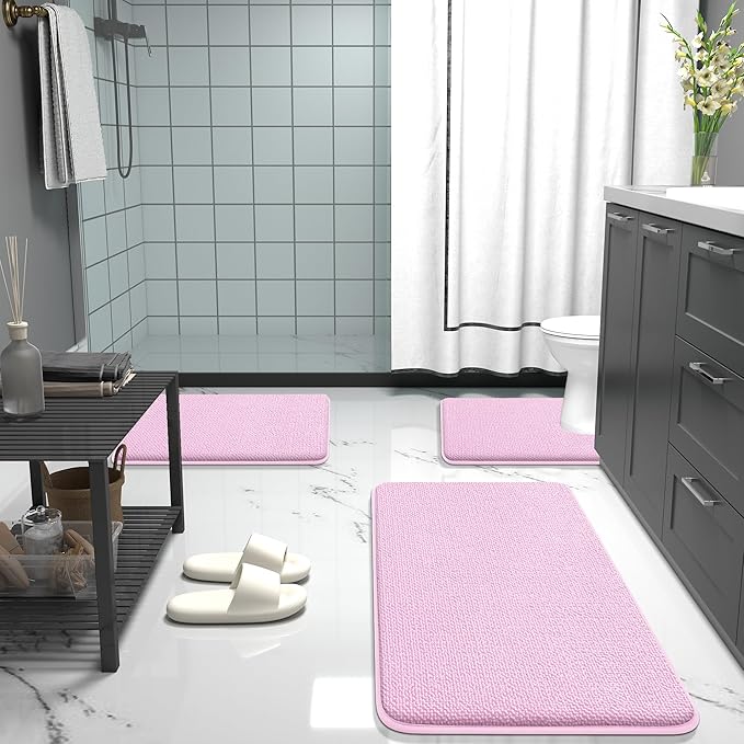 OLANLY Thick Memory Foam Bath Mat Rug 24x16, Extra Soft Absorbent Bathroom Rug - Image 7