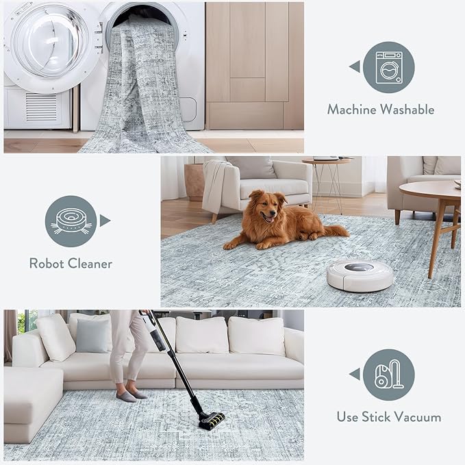 LIVEBOX Washable Area Rug 8x10 Rugs - Image 3
