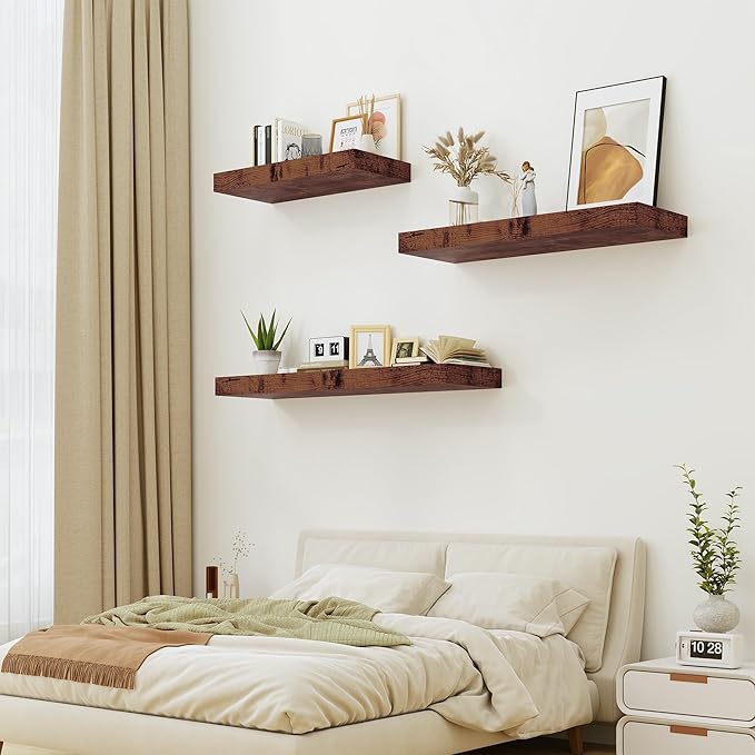 Heimlove Bathroom 12'' Deep Floating Shelves - Image 2