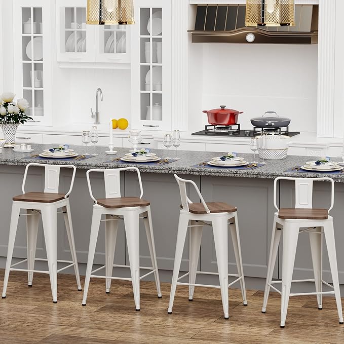 30 Inch Swivel Bar Stools Set of 4 - Image 6