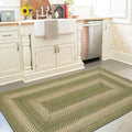 Homespice Grassland Green Braided Rug 27x45 by Homespice