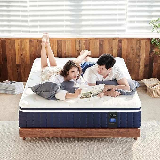 Full Size Mattress 12 Inch, Coolvie Firm Mattress Hybrid in a Box - Image 9