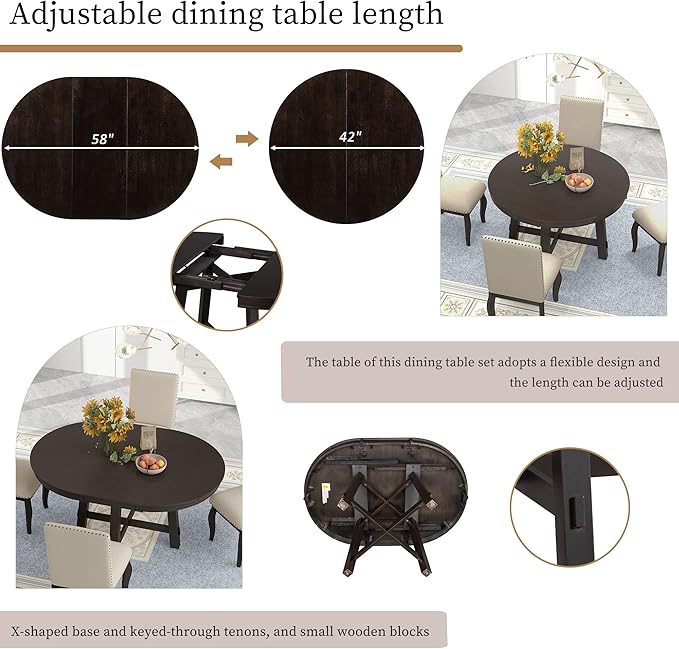 Ball & Cast 5 Piece Dining Table Set - Image 6