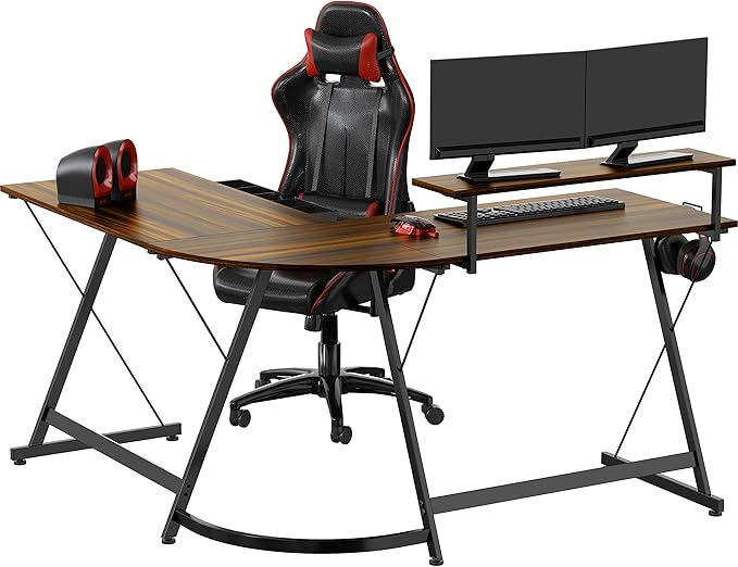 SHW 51 x 51 Inches Vista L-Shaped Desk - Image 6